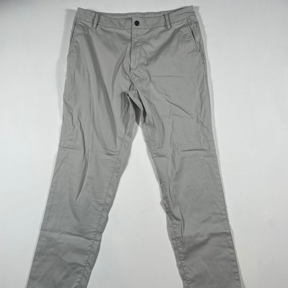 Birddogs Chino Pants Mens 34x32 Stretch Performance Gray Casual Golf Pants